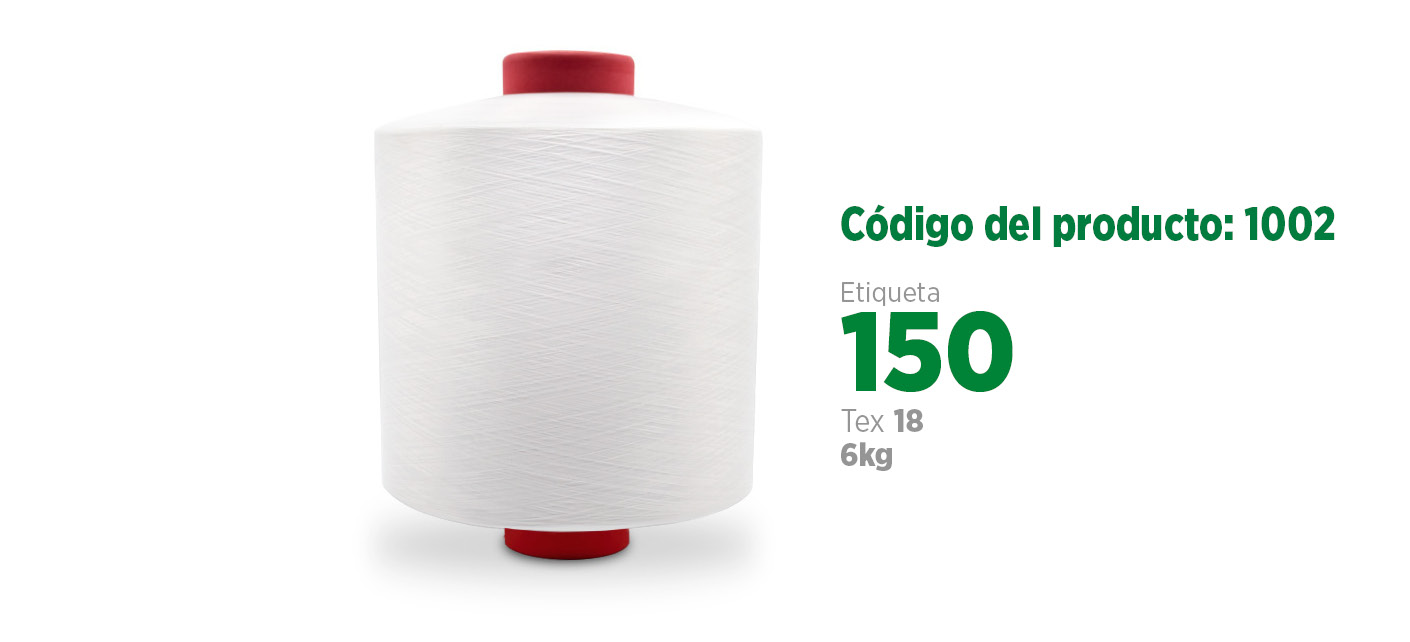 Fio de Poliéster Texturizado para costura industrial (fio balão ou fio overlock), etiqueta 150, tex 18, 6Kg SANCRIS.