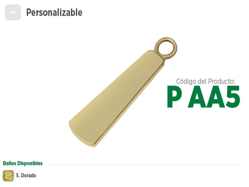 Puxador plano e arrojado para zíperes metálicos, sintéticos ou plásticos. Puxador moderno, sofisticado e com opções de banho: ouro velho, niquelado, dourado, preto oxidado e prata velho.
